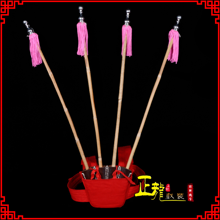 信阳戏装戏曲用品靠旗男女大靠 靠板 正宗牛皮旗杆旗架