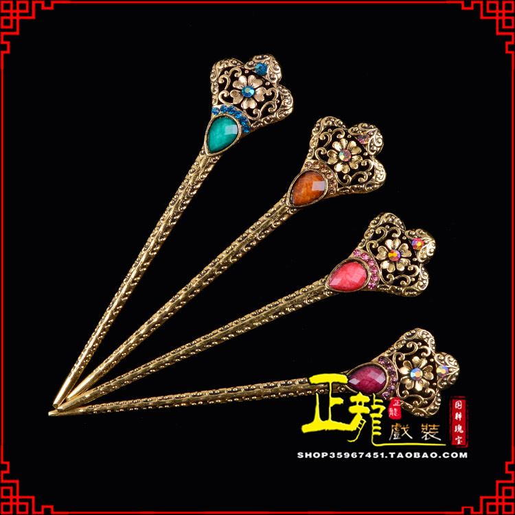 信阳头饰老旦青衣员外夫人簪子 老旦发簪