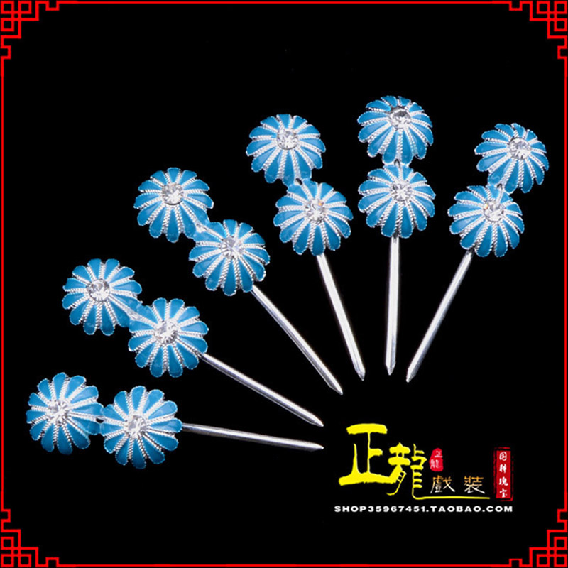 信阳头面泡子旦角化妆头饰 仿点绸泡子