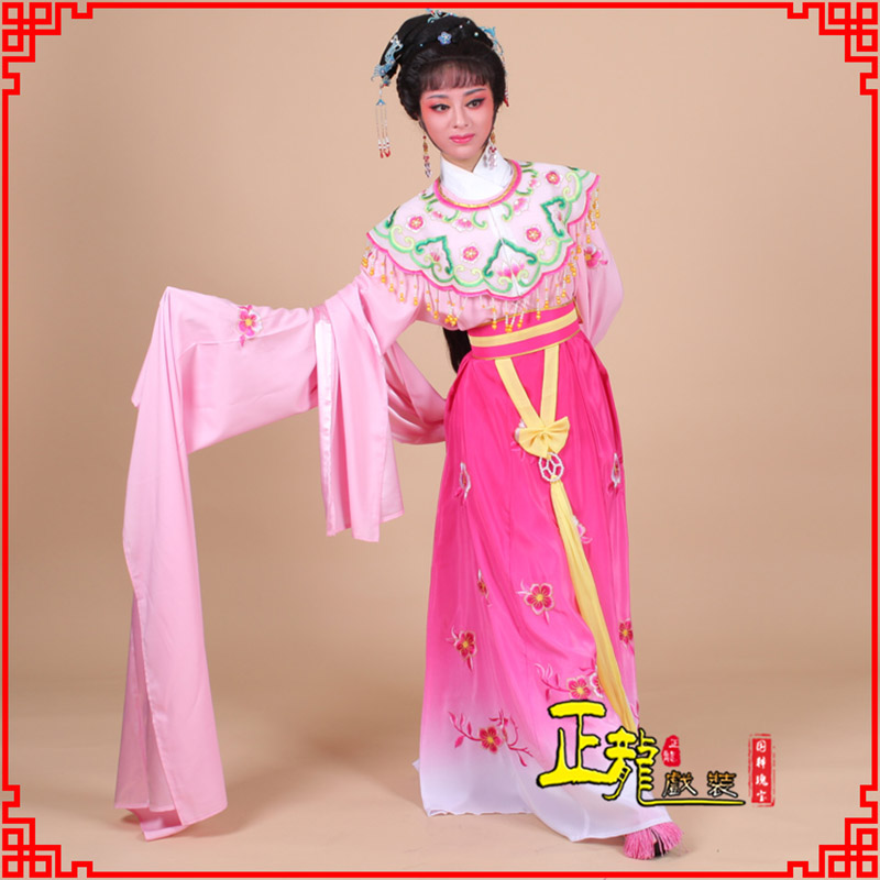 信阳水袖青衣练功花旦服 梅花古装衣