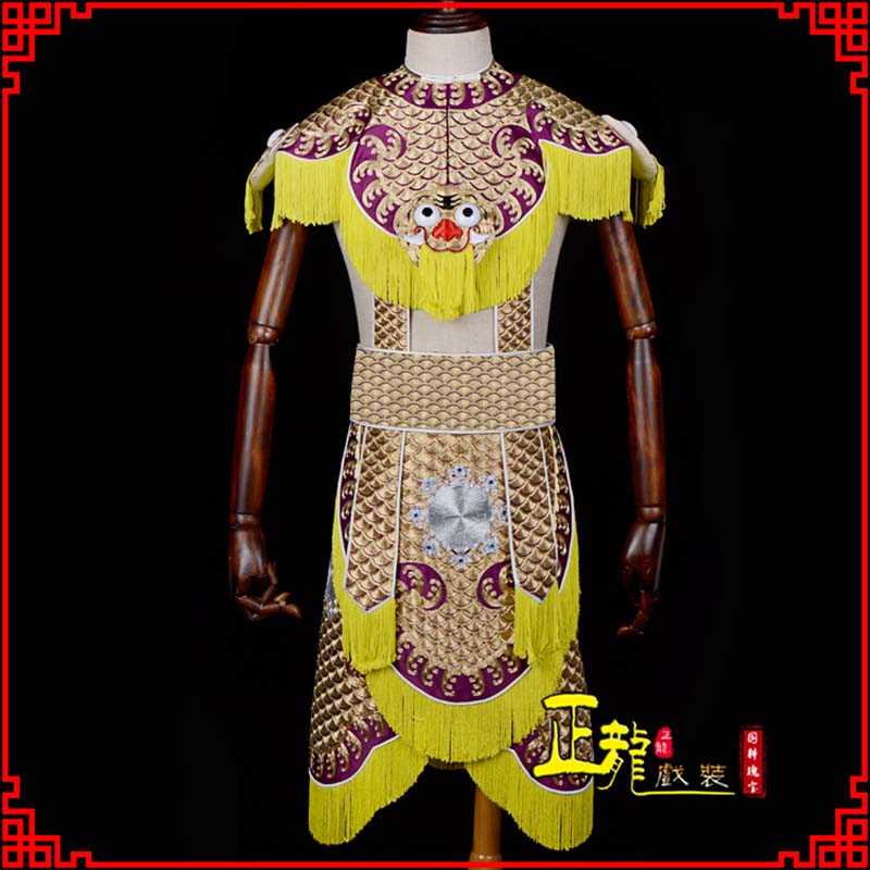 信阳武将士兵云肩鱼鳞侉子